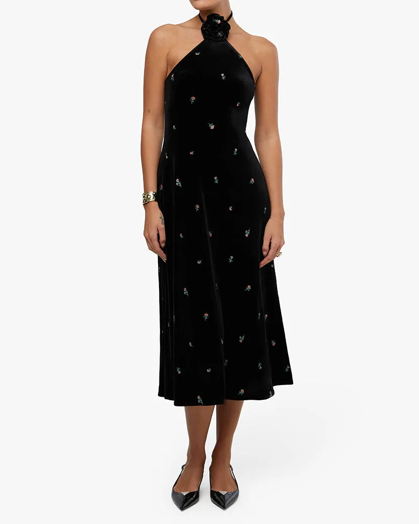 High Neck Flower Dress sold by WeWoreWhat