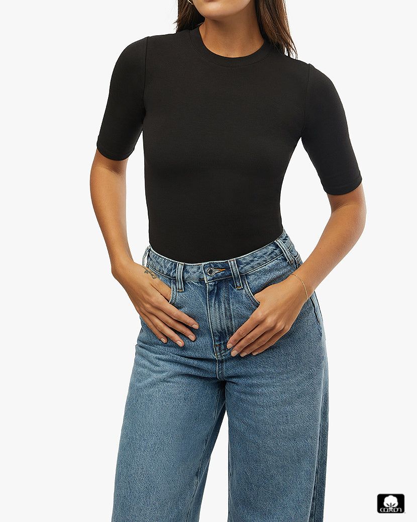 3/4" Sleeve Crew Tee sold by WeWoreWhat