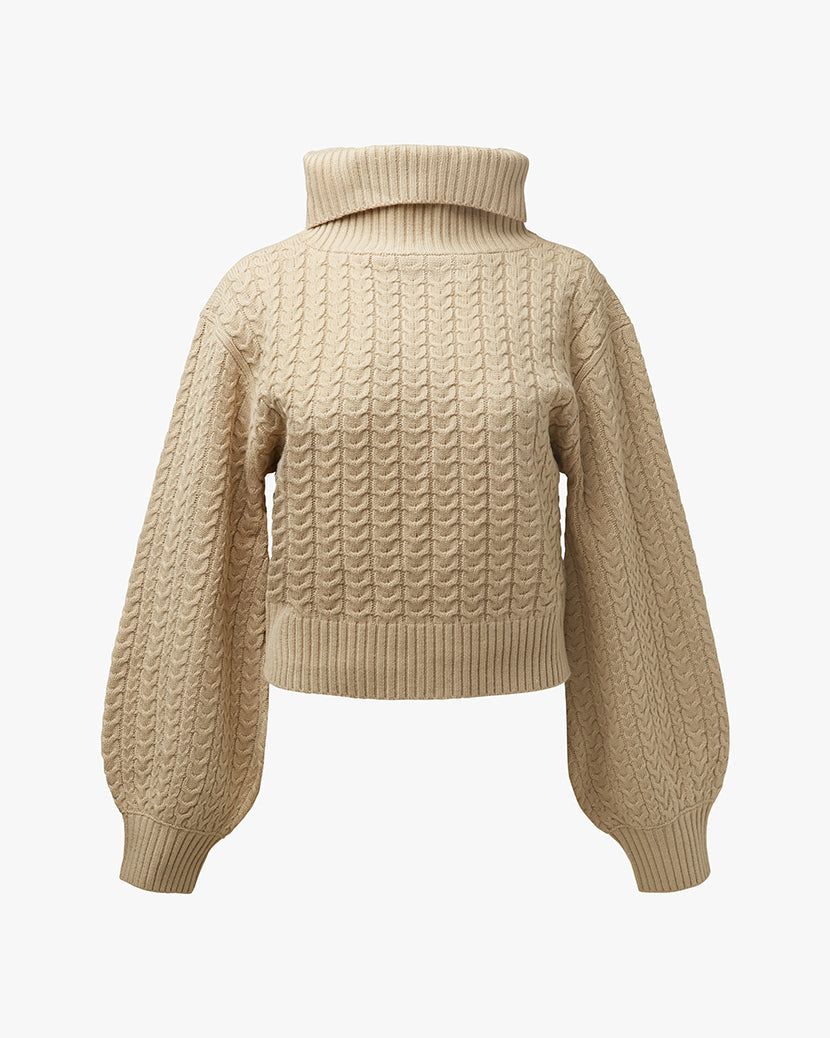 Turtleneck Cable Sweater sold by WeWoreWhat product image thumbnail 2