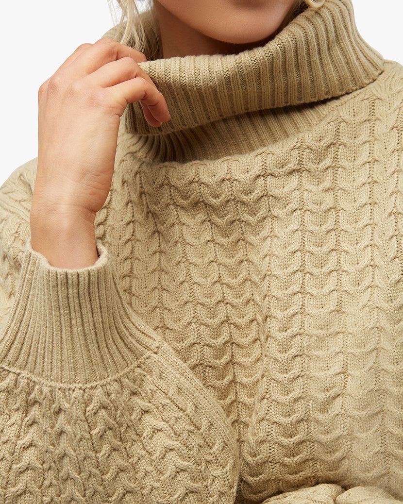 Turtleneck Cable Sweater sold by WeWoreWhat product image thumbnail 6