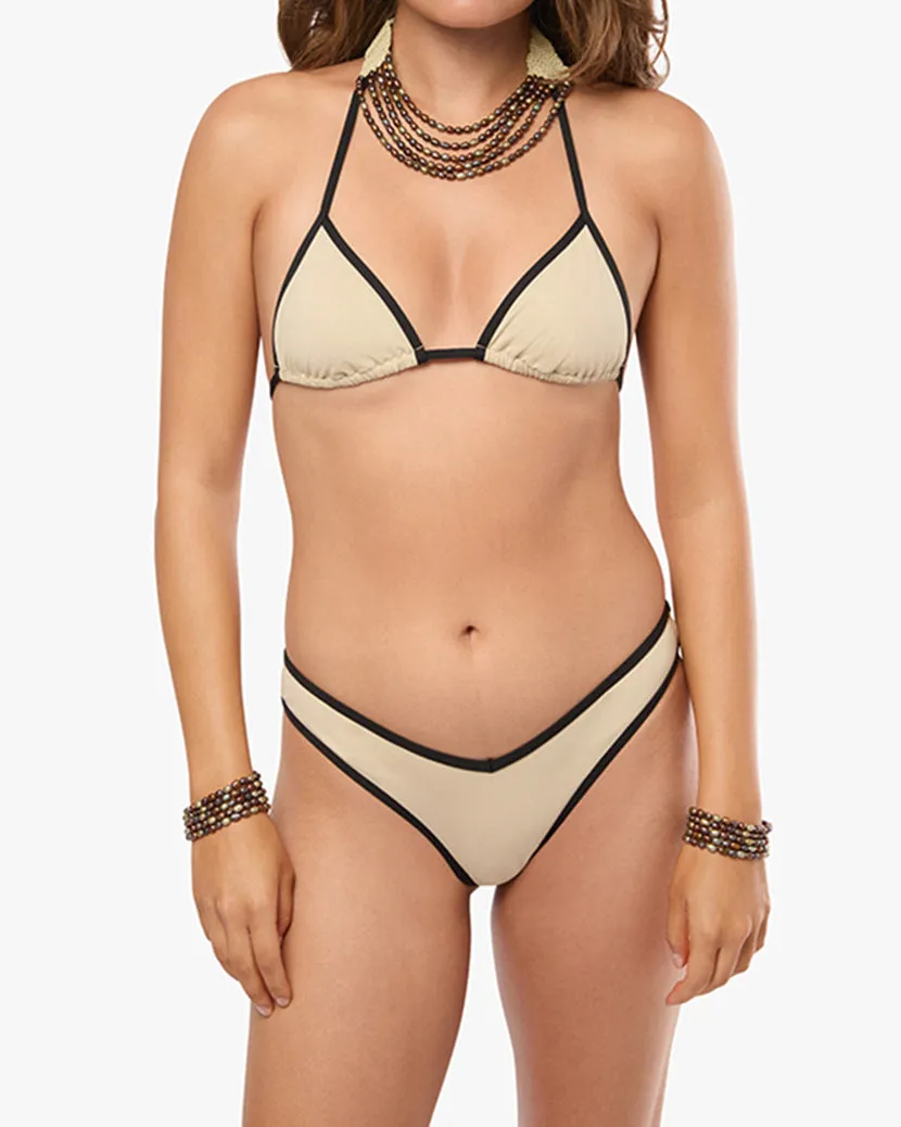 Earth Tone Pearl Bracelet With Wood Closure sold by WeWoreWhat product image thumbnail 5