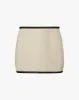 Leather Trim Mini Skirt sold by WeWoreWhat