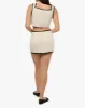 Leather Trim Mini Skirt sold by WeWoreWhat