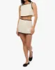 Leather Trim Mini Skirt sold by WeWoreWhat