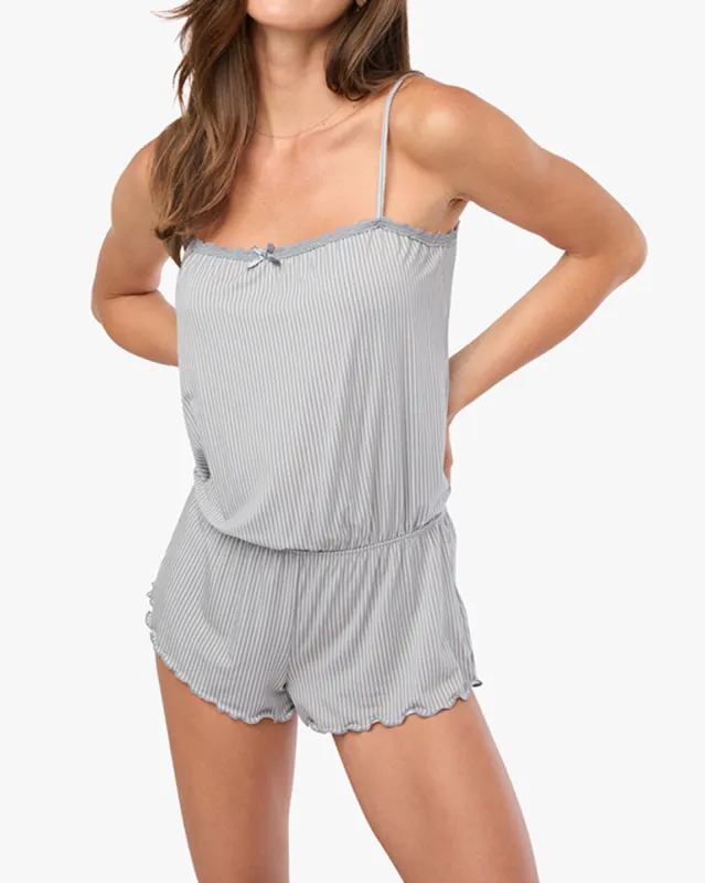 Lace Trim Romper sold by WeWoreWhat