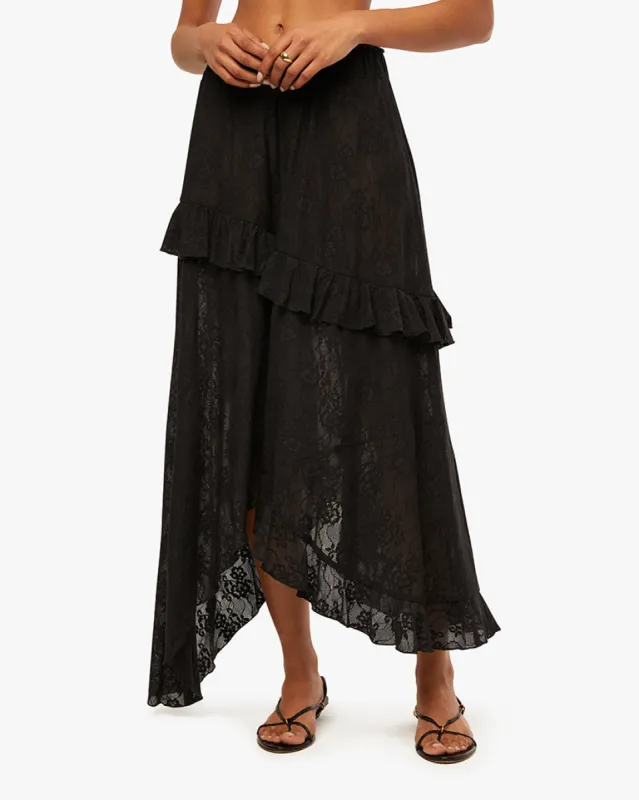 Lace Ruffle Skirt sold by WeWoreWhat