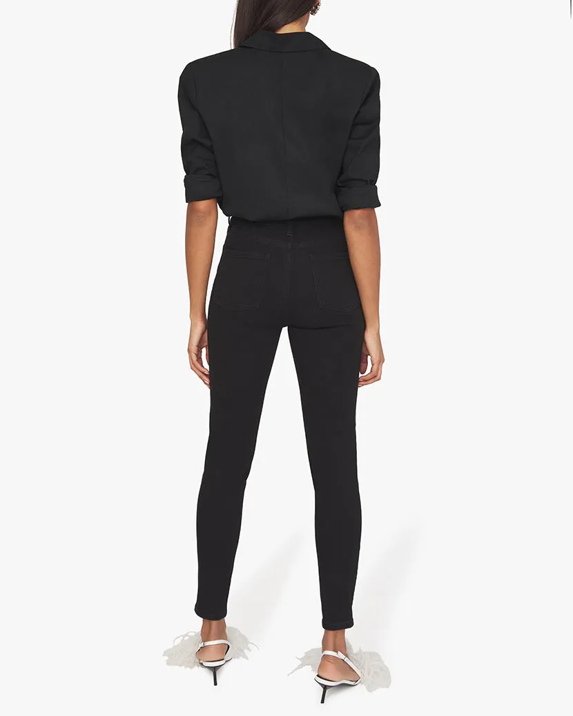 High Rise Stretch Denim Skinny Zip Jean sold by WeWoreWhat product image thumbnail 5