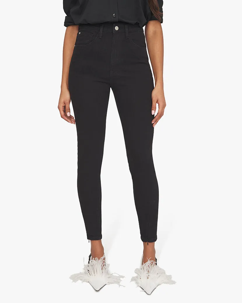 High Rise Stretch Denim Skinny Zip Jean sold by WeWoreWhat