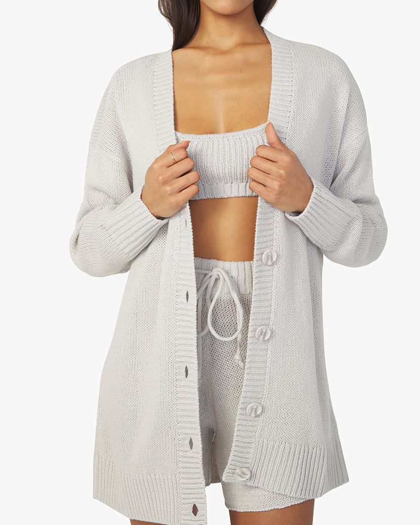 Dropped Shoulder Chunky Cozy Stitch Cardigan sold by WeWoreWhat product image thumbnail 4