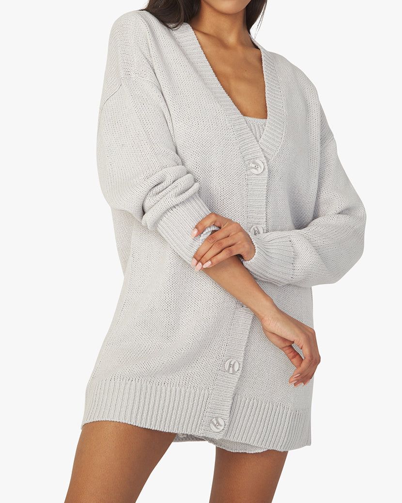 Dropped Shoulder Chunky Cozy Stitch Cardigan sold by WeWoreWhat product image thumbnail 6