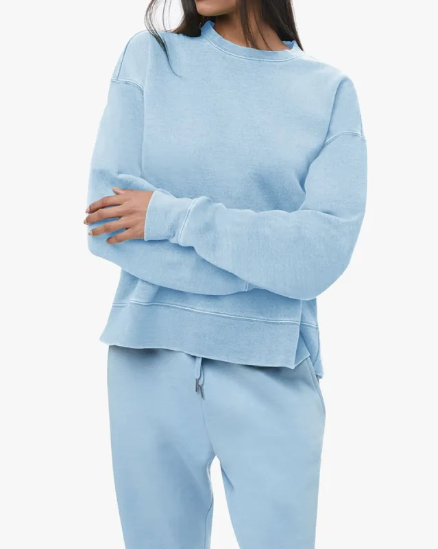 Burnout Fleece Crewneck Sweatshirt sold by WeWoreWhat