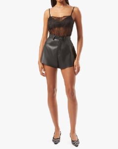Vegan Leather Flare Bell Short sold by WeWoreWhat