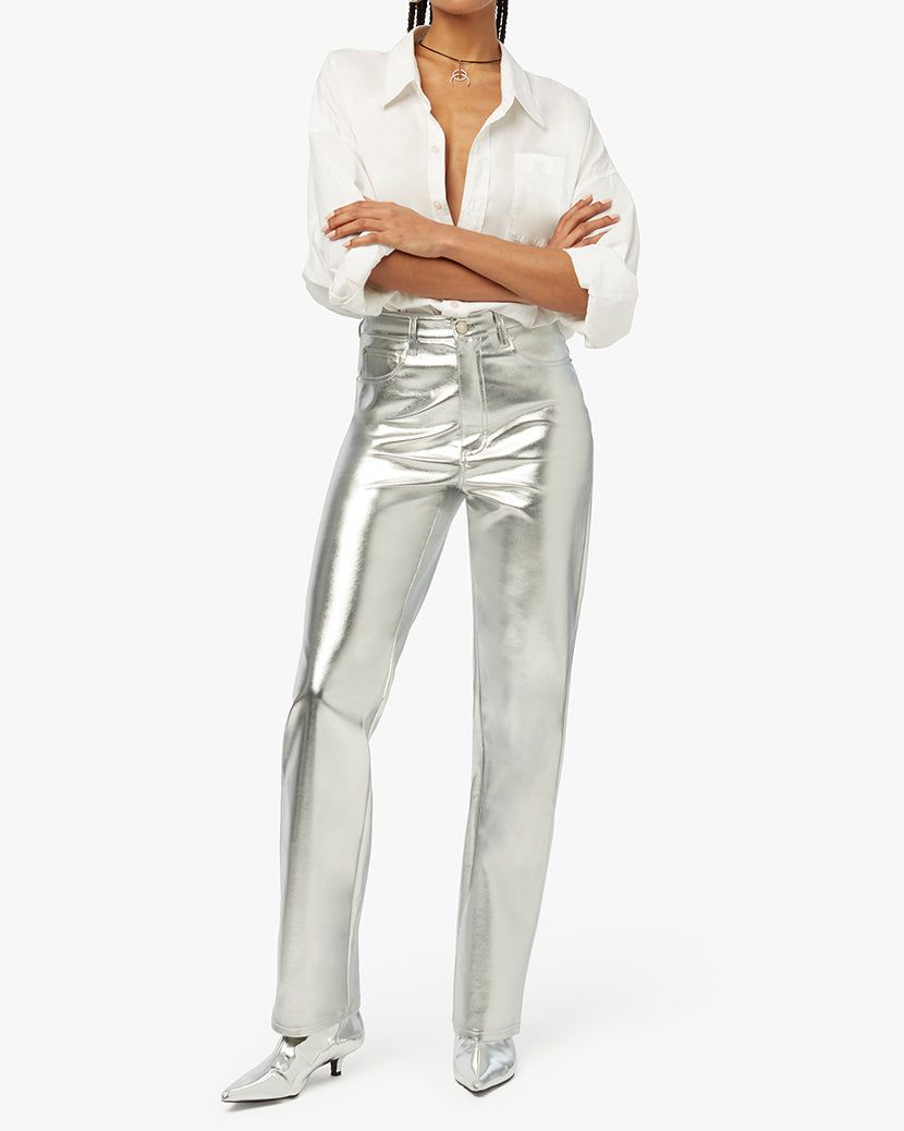 Mirror Shiny Metallic Straight Leg Pant sold by WeWoreWhat product image thumbnail 6