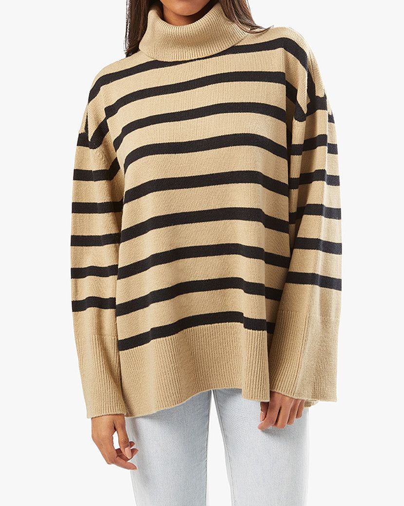 Striped Turtleneck Sweater sold by WeWoreWhat