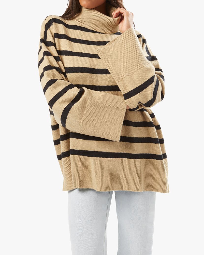 Striped Turtleneck Sweater sold by WeWoreWhat product image thumbnail 3