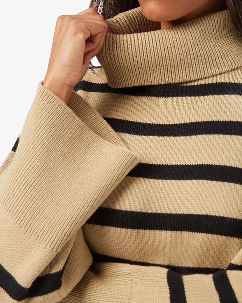 Striped Turtleneck Sweater sold by WeWoreWhat product image thumbnail 5