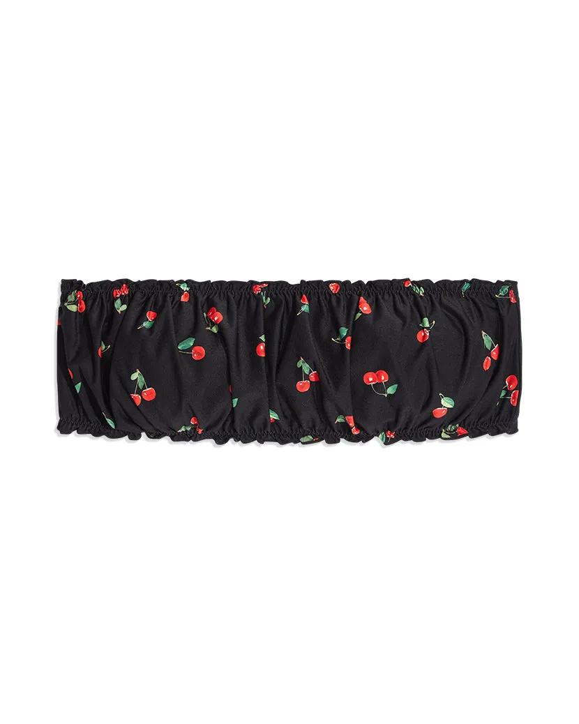 Scrunchie Cherries Bandeau Bikini Top sold by WeWoreWhat product image thumbnail 2