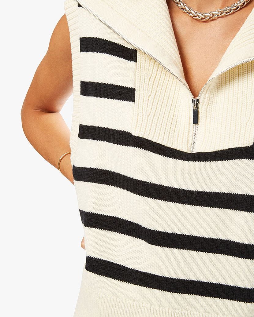 Half Zip Sweater Vest sold by WeWoreWhat product image thumbnail 3