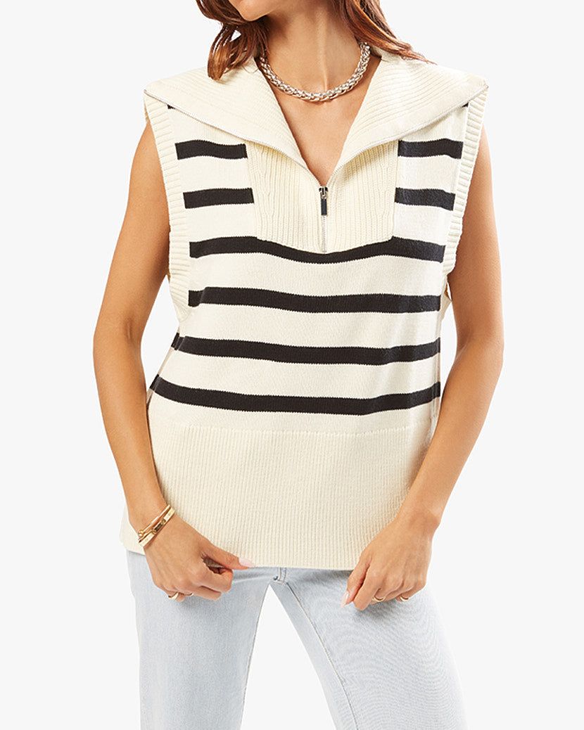Half Zip Sweater Vest sold by WeWoreWhat