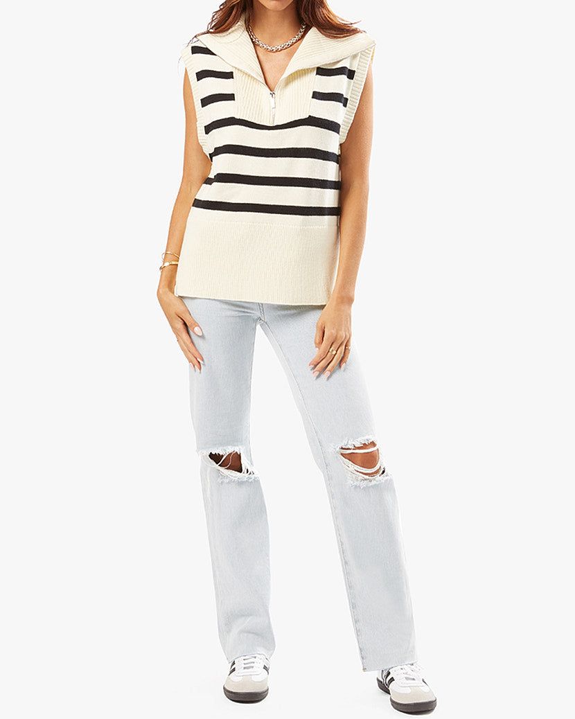 Half Zip Sweater Vest sold by WeWoreWhat product image thumbnail 6