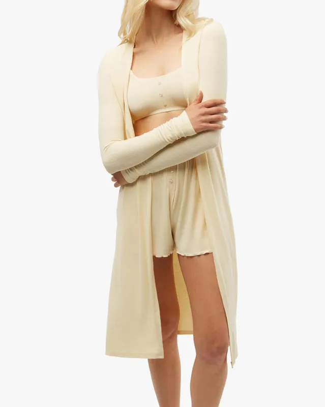 Rib Long Duster sold by WeWoreWhat