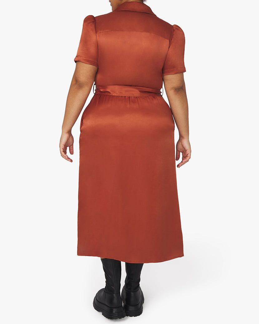 Camp Satin Collar Shirt Dress sold by WeWoreWhat product image thumbnail 7