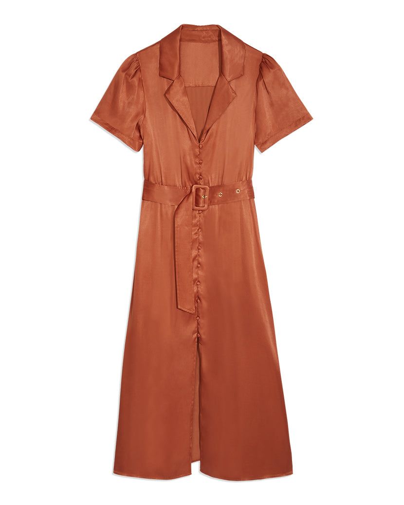 Camp Satin Collar Shirt Dress sold by WeWoreWhat product image thumbnail 3