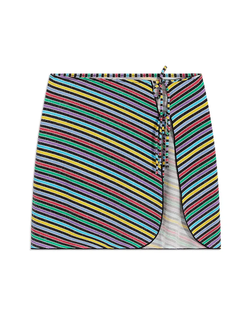 Mini Tie Lurex Stripe Sarong sold by WeWoreWhat product image thumbnail 2