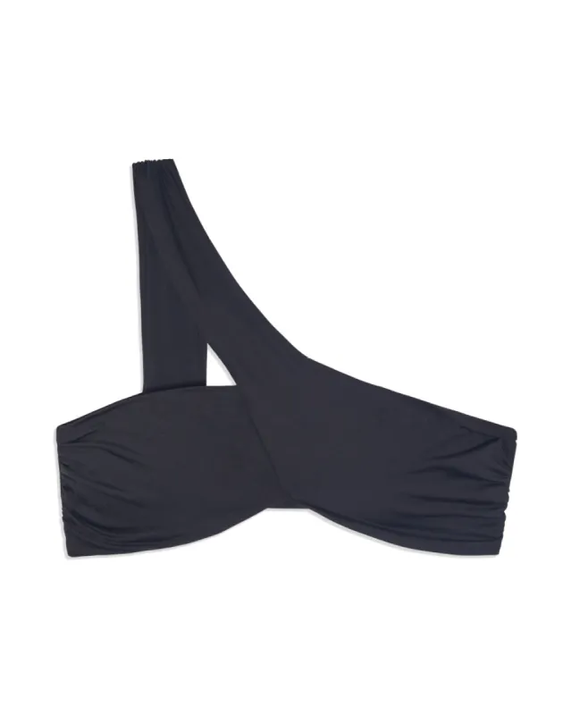 Asymmetrical Cross-Over Bikini Top sold by WeWoreWhat