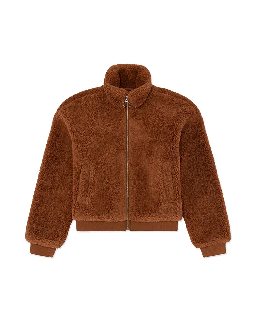 Teddy Sherpa Bomber Jacket sold by WeWoreWhat product image thumbnail 2