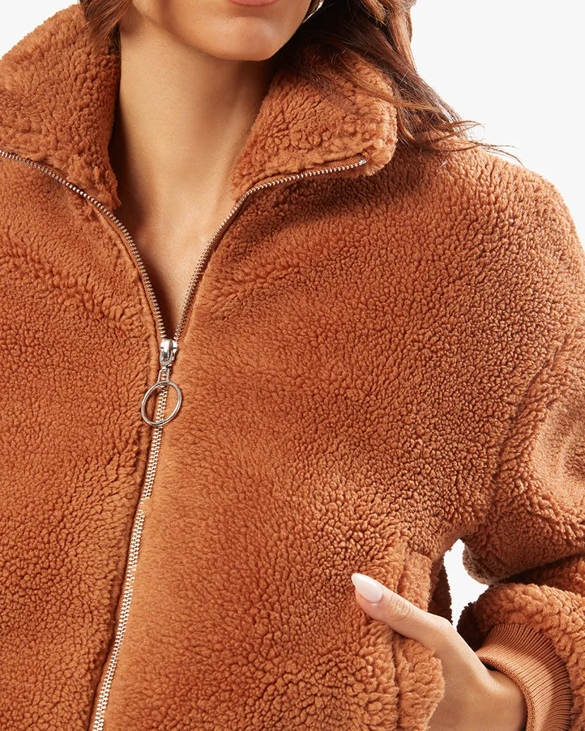 Teddy Sherpa Bomber Jacket sold by WeWoreWhat product image thumbnail 4