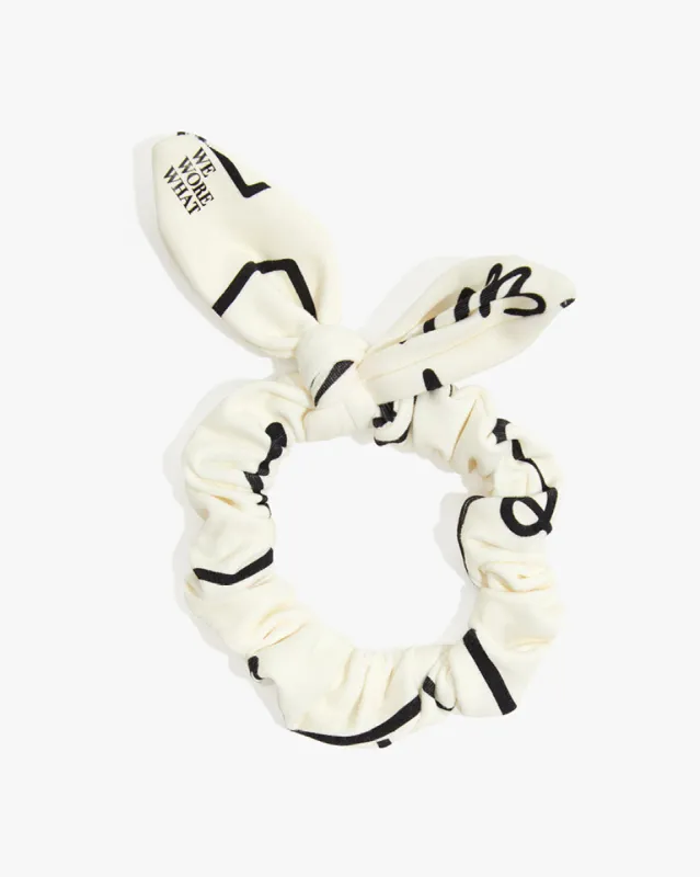 Scribble Scrunchie sold by WeWoreWhat