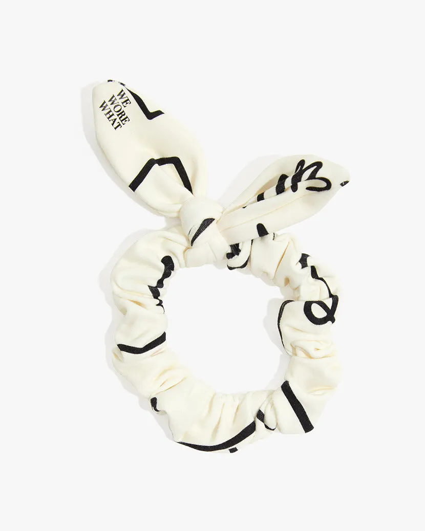 Scribble Scrunchie sold by WeWoreWhat