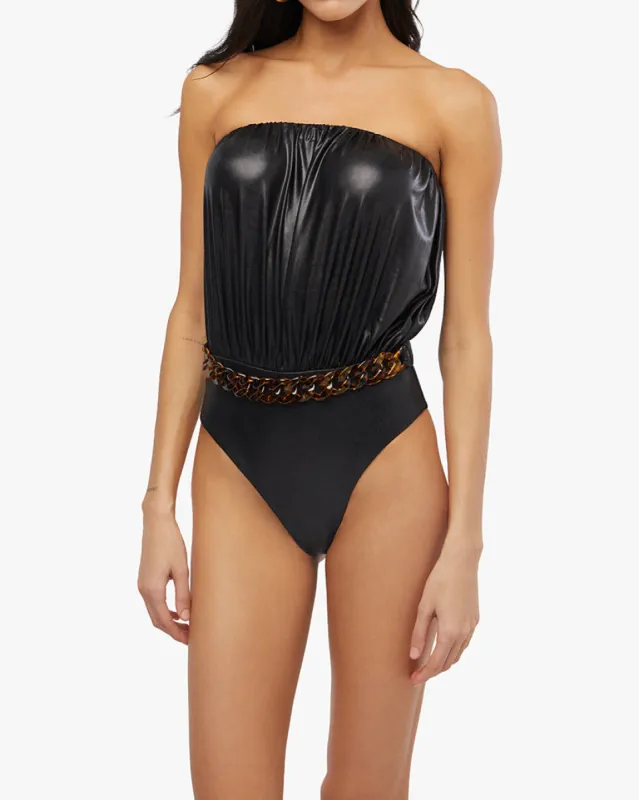 Strapless Billow One Piece sold by WeWoreWhat