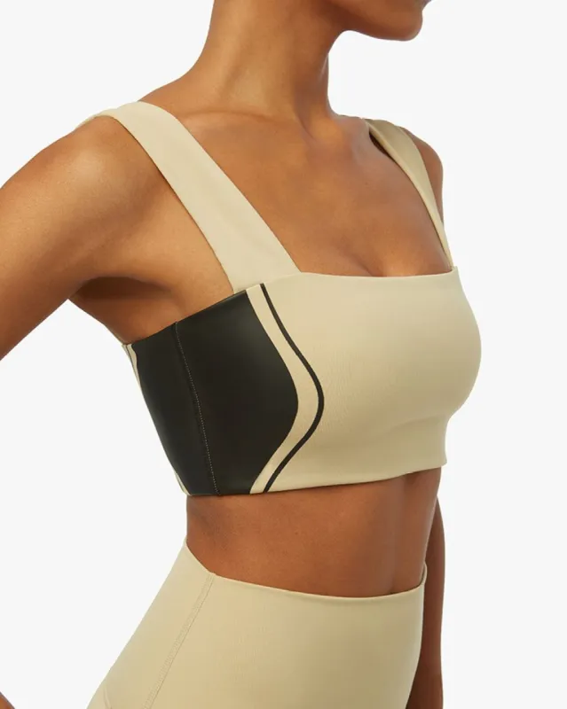 Hourglass Colorblock Longline Bandeau Bra Top sold by WeWoreWhat