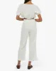 Square Neck Linen Crop Top sold by WeWoreWhat