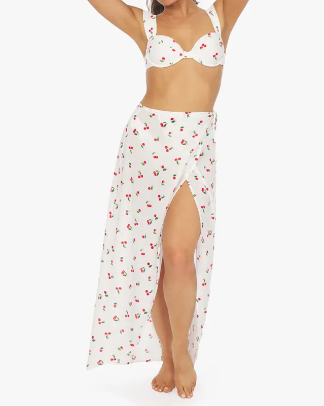 Wrap Cherries Maxi Skirt sold by WeWoreWhat
