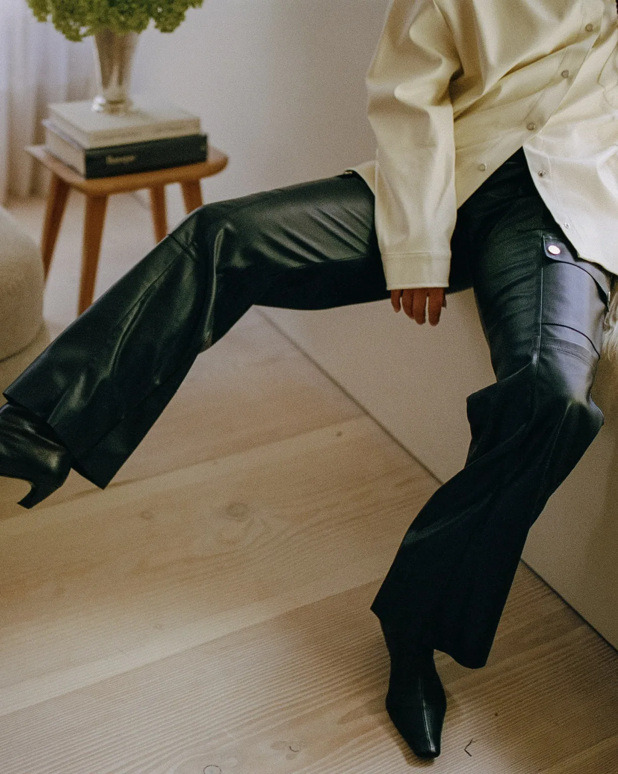 Vegan Leather Cargo Pant sold by WeWoreWhat product image thumbnail 3