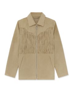 Faux Suede Fringe Jacket sold by WeWoreWhat