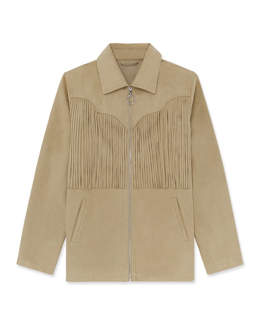 Faux Suede Fringe Jacket sold by WeWoreWhat product image thumbnail 2