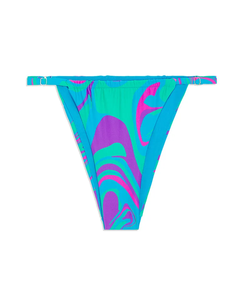 Adjustable Ruched Paradise Marble Bikini Bottom sold by WeWoreWhat product image thumbnail 2