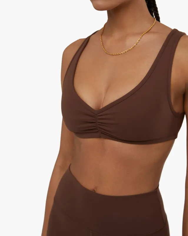 Ruched Scoop Neck Bra sold by WeWoreWhat