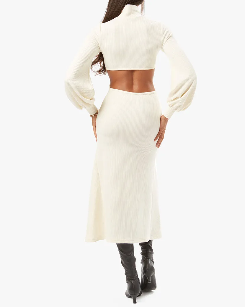 Cutout Wide Rib Sweater Dress sold by WeWoreWhat product image thumbnail 4
