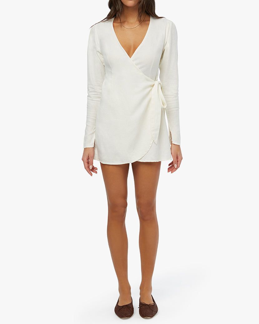 Linen Wrap Dress sold by WeWoreWhat product image thumbnail 6