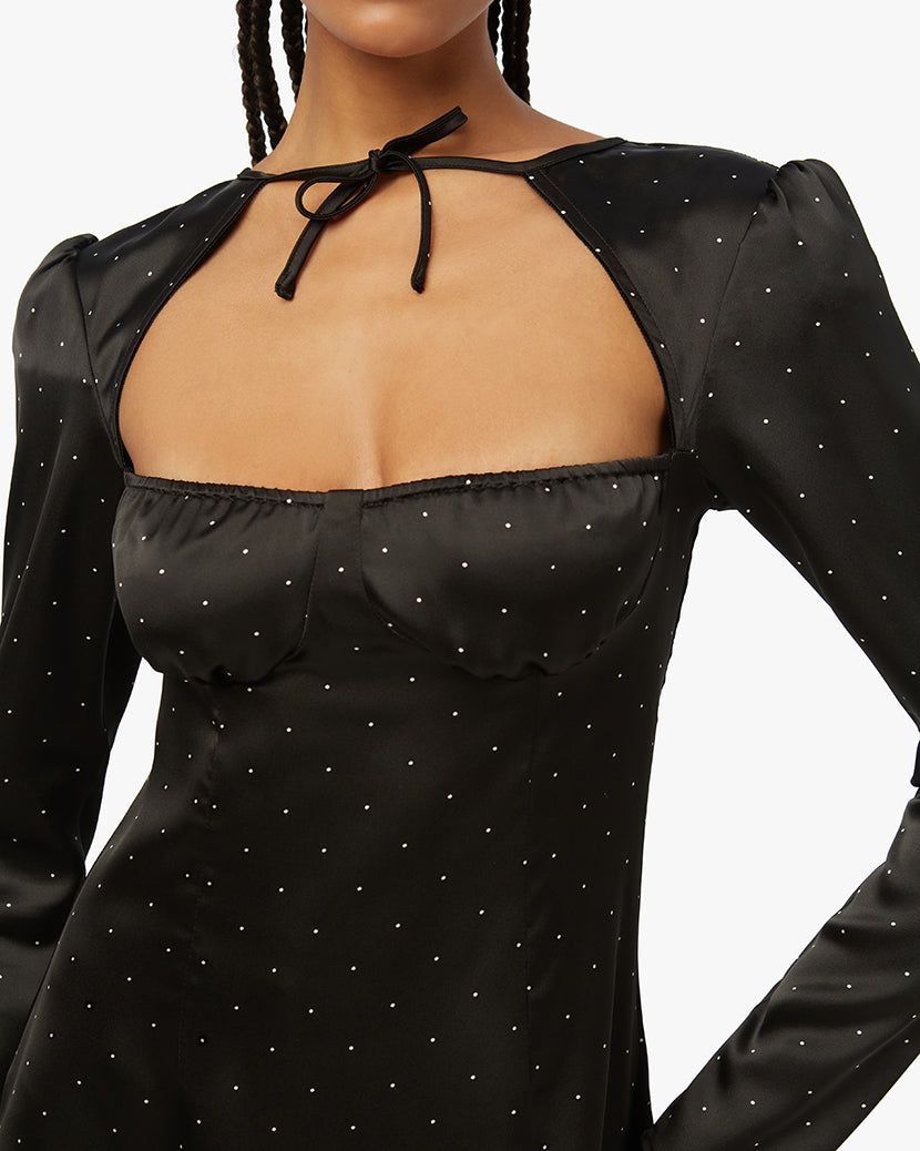 Long Sleeve Polka Dot Mini Dress sold by WeWoreWhat product image thumbnail 5