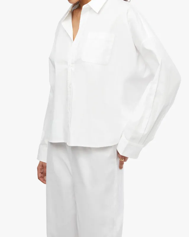Cropped Button Front Shirt sold by WeWoreWhat
