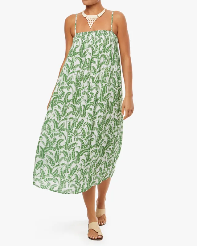 Pull On Smocked Animal Tree Midi Dress sold by WeWoreWhat