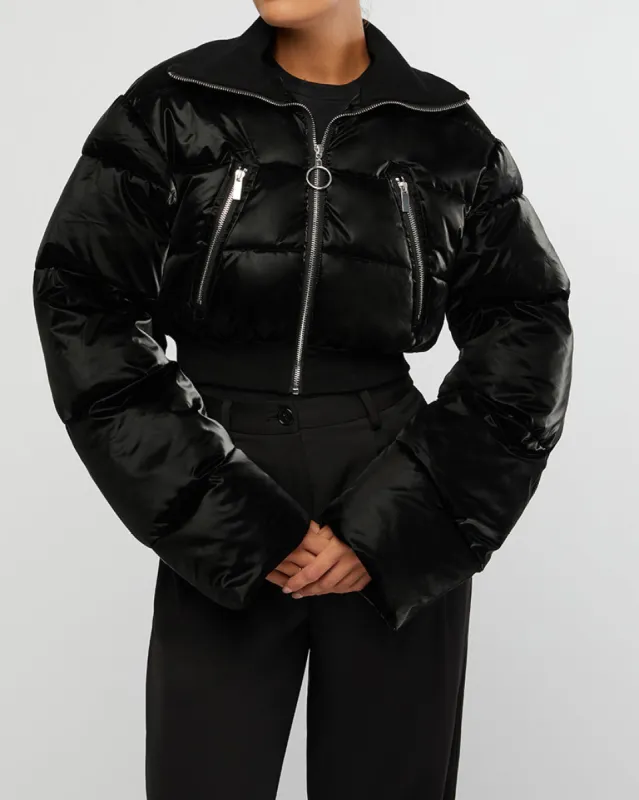Cropped Puffer Jacket sold by WeWoreWhat