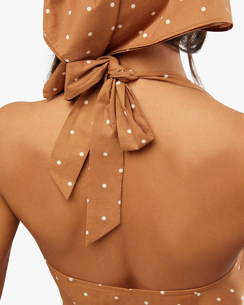 Halter Micro Polka Dot Button Up Midi sold by WeWoreWhat product image thumbnail 7