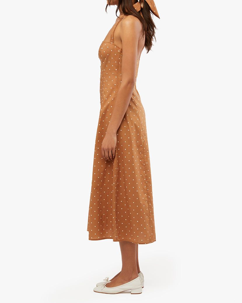 Halter Micro Polka Dot Button Up Midi sold by WeWoreWhat product image thumbnail 4